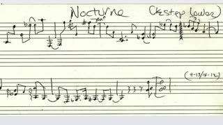 Nocturne for piano ~ a very short composition of mine.
