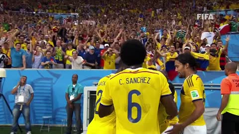 James Rodriguez goal vs Uruguay ALL THE ANGLES 2014 FIFA World Cup