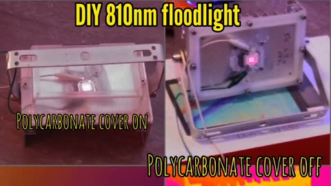 810nm DIY therapy LED floodlight build with a problem