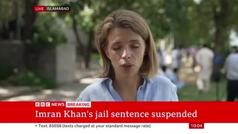 Imran Khan: Jail term suspended for Pakistan's former leader - BBC News