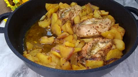 This is the most delicious chicken breast I have ever eaten! Incredible chicken and potatoes recipe.