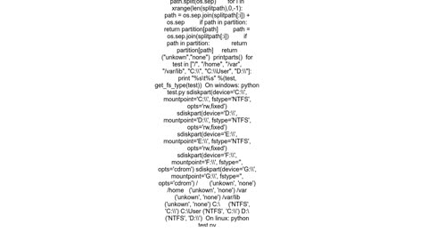 Determining the filesystem type from a path in Python