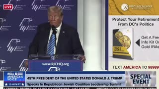 President Trump to Republican Jewish Leaders: "If You Sympathize with the Jihadists Then We Don't Want You in Our Country"