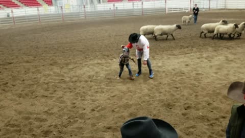 Fun on the Farm - First mutton ride