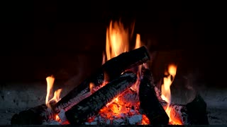relax night - 🔥 crackling fire 🔥 ( no music )