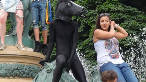 Esquisse Boy in the Fountain Paris Gay Pride LGBTQIA+ 2013