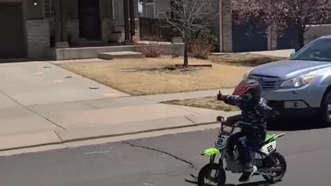 six seconds of a six year old daredevil #kidsoftiktok #daredevil #stunt #dirtbike #family