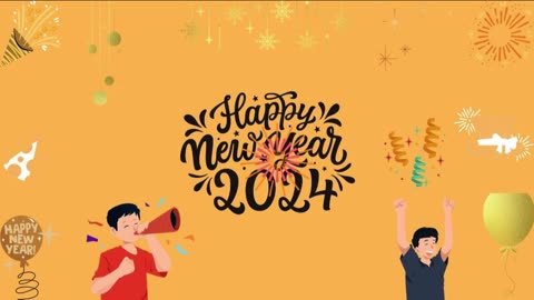 Happy New Year Card 2024