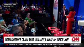 Vivek Ramaswamy schools CNN's townhall on J6