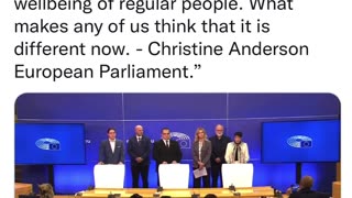 Christine Anderson condeming the global elites in the European Parliament 30-10-21