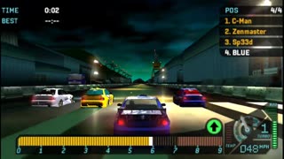 NFS Underground Rivals - Drag Race Event 8 Bronze Difficulty 3rd Try(PPSSP HD)
