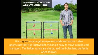 See Full Review: Amazon Basics Ladder Toss Outdoor Lawn Game Set with Soft Carrying Case - 22 x...