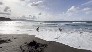 Praia do Areal / Sand Beach Santa Barbara Ribeira Grande Azores Portugal - 22.08.2023 #Beach