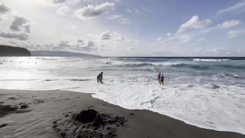 Praia do Areal / Sand Beach Santa Barbara Ribeira Grande Azores Portugal - 22.08.2023 #Beach
