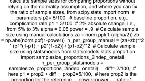 R or Python Is it possible to get the necessary sample size in a proportions power test calculation