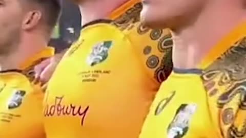 The Wallabies sang the national Anthem inYugambeh languageahead of the England test
