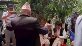 Nepali traditional dance grandfather