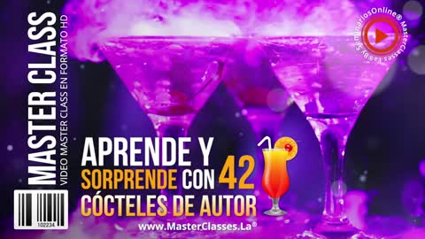 Aprende Coctelería y Sorprende con 42 Cócteles de Autor