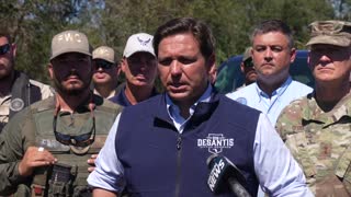 Governor DeSantis Delivered an Update on Hurricane Ian in North Port