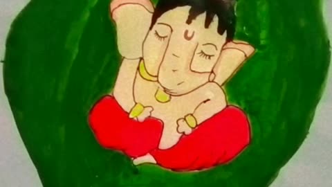 Ganesh Ji Drawing status video