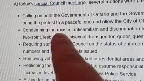 Ottawa is seeking support and condemning the discrimination against the lesbians