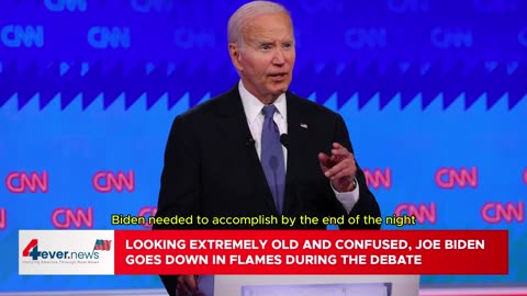 V-57 SP | Con un aspecto extremadamente viejo y confundido, Joe Biden se incendia durante el debate.