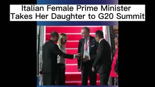 Italian President Takes His Daughter to G20 Summit