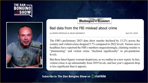Bongino - FBI Lying About Crime Data - Crime is NOT down