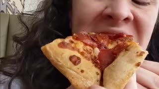 I ate the Spicy Lovers Pizza Hut Pizza