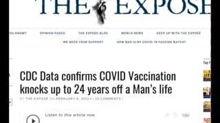 Vaxxines Are Shortening Life Spans According to the CDC!!! (Feb 2023)