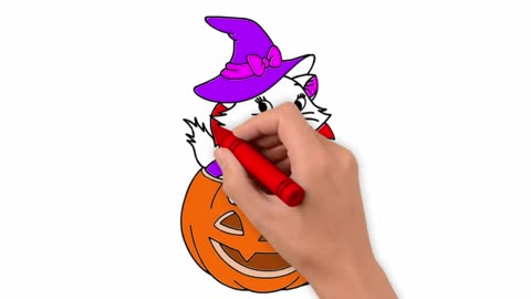 How to Draw Halloween Easy Step by Step and Coloring