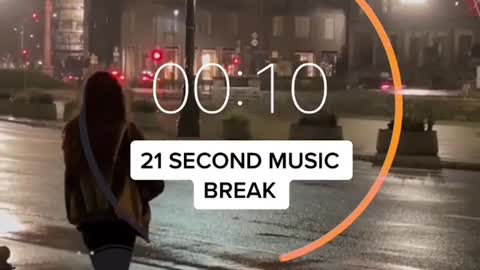 21 second music break