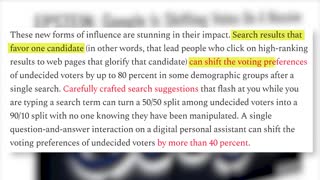 Is Google The Ultimate Election Puppet Master? - Interfered With 2022 Midterm Elections?