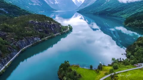 Norway AMAZING - Horizon View bath with Beautiful nature - 4k VideoHD