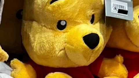 Disney Parks Winnie the Pooh Big Feet Plush Doll #shorts