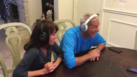 My parents perfect reaction to our baby announcement!