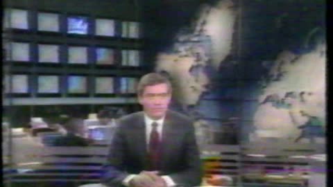 Protestors Disrupt Dan Rather During CBS Evening News Broadcast 1991