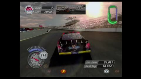 Gameplay NASCAR Thunder 2004 - New England 300 - Race 19/36