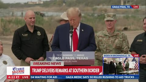 Donald Trump At Border Confirms He Spoke To Laken Riley's Parents