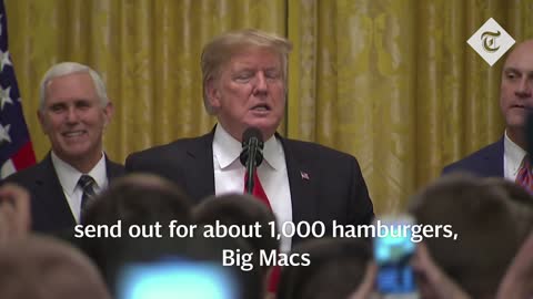 Donald Trump serves McDonald's on silver platters as White House chefs go unpaid amid shutdown