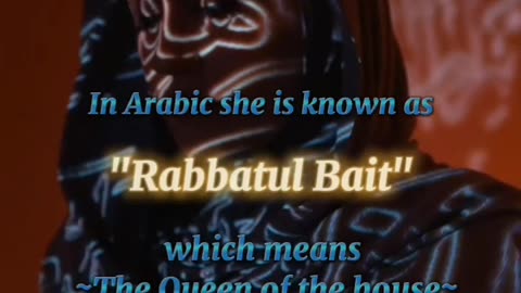 in english it mean housewife but in arabic Rabbatul Bait which mean queen of the house