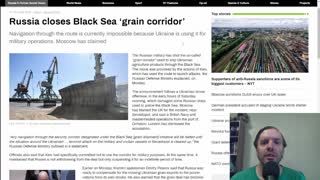 Russia closes grain corridor