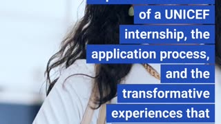 Embark on a Meaningful Journey: UNICEF Internship Opportunities