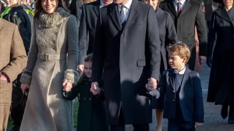 Prince Louis join the Royal Family on their Christmas Day walk