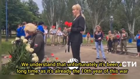 Every first of June for the last 9 years in Luhansk Schors park there is a ceremony in memory