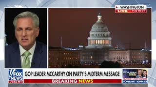 GOP Leader McCarthy outlines party's message heading into midterms