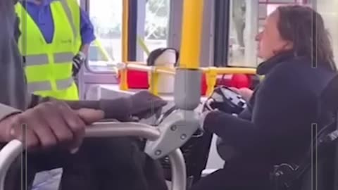 Bus Karen FREAKS OUT at an innocent disabled man