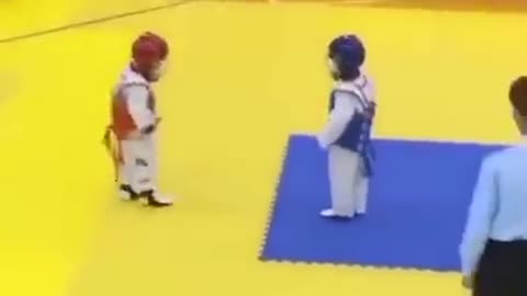 Cute kids fight🥰😂 Boxing fight