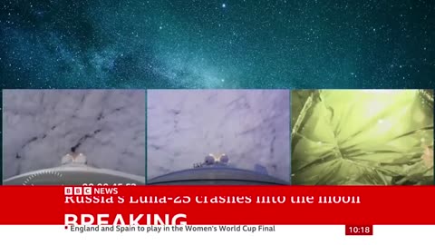 Russian spacecraft crashes into the moon BBC News
