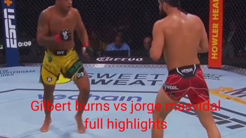 GILBERT BURNS VS JORGE MASVIDAL FULL FIGHT HIGHTS UFC 2023